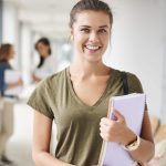 Portrait of perfect student at the university