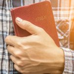 A man reading the Holy Bible.